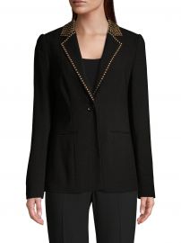 Elie Tahari - Stella Studded Single-Button Jacket at Saks Fifth Avenue